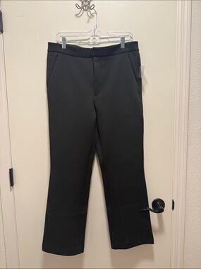 Good American Black Straight Dress Pants